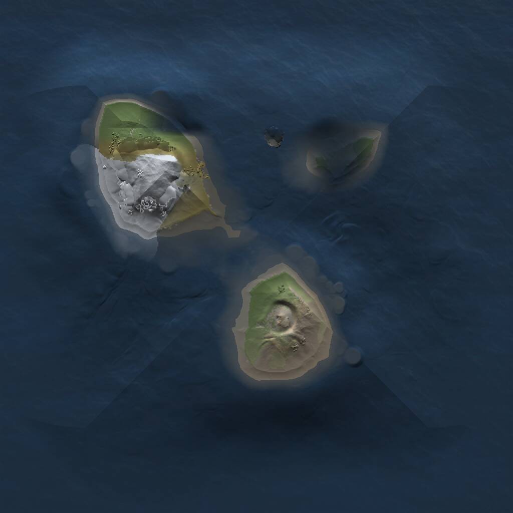 Rust Map: Procedural Map, Size: 1000, Seed: 1448785144, 1 Monuments