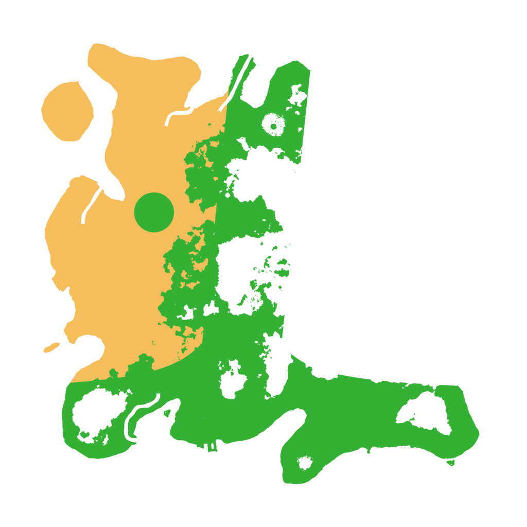 Biome Rust Map: Procedural Map, Size: 3500, Seed: 438843042