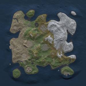 Thumbnail Rust Map: Procedural Map, Size: 3000, Seed: 25975, 12 Monuments