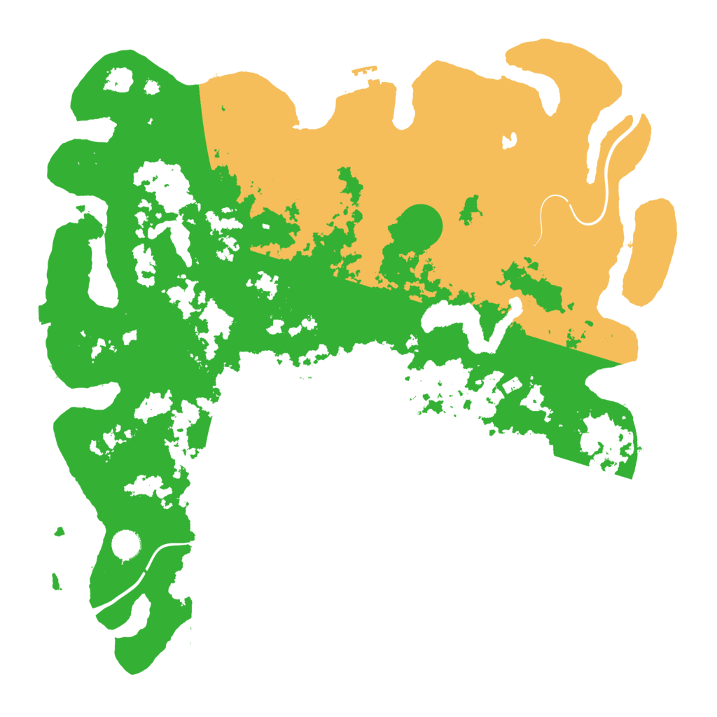 Biome Rust Map: Procedural Map, Size: 4321, Seed: 5168095