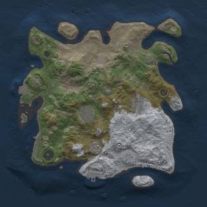 Thumbnail Rust Map: Procedural Map, Size: 3000, Seed: 324234321, 11 Monuments