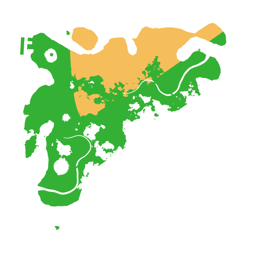 Biome Rust Map: Procedural Map, Size: 3000, Seed: 324234321