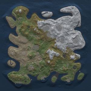 Thumbnail Rust Map: Procedural Map, Size: 3600, Seed: 162, 16 Monuments