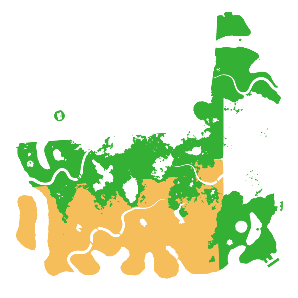 Biome Rust Map: Procedural Map, Size: 4500, Seed: 598