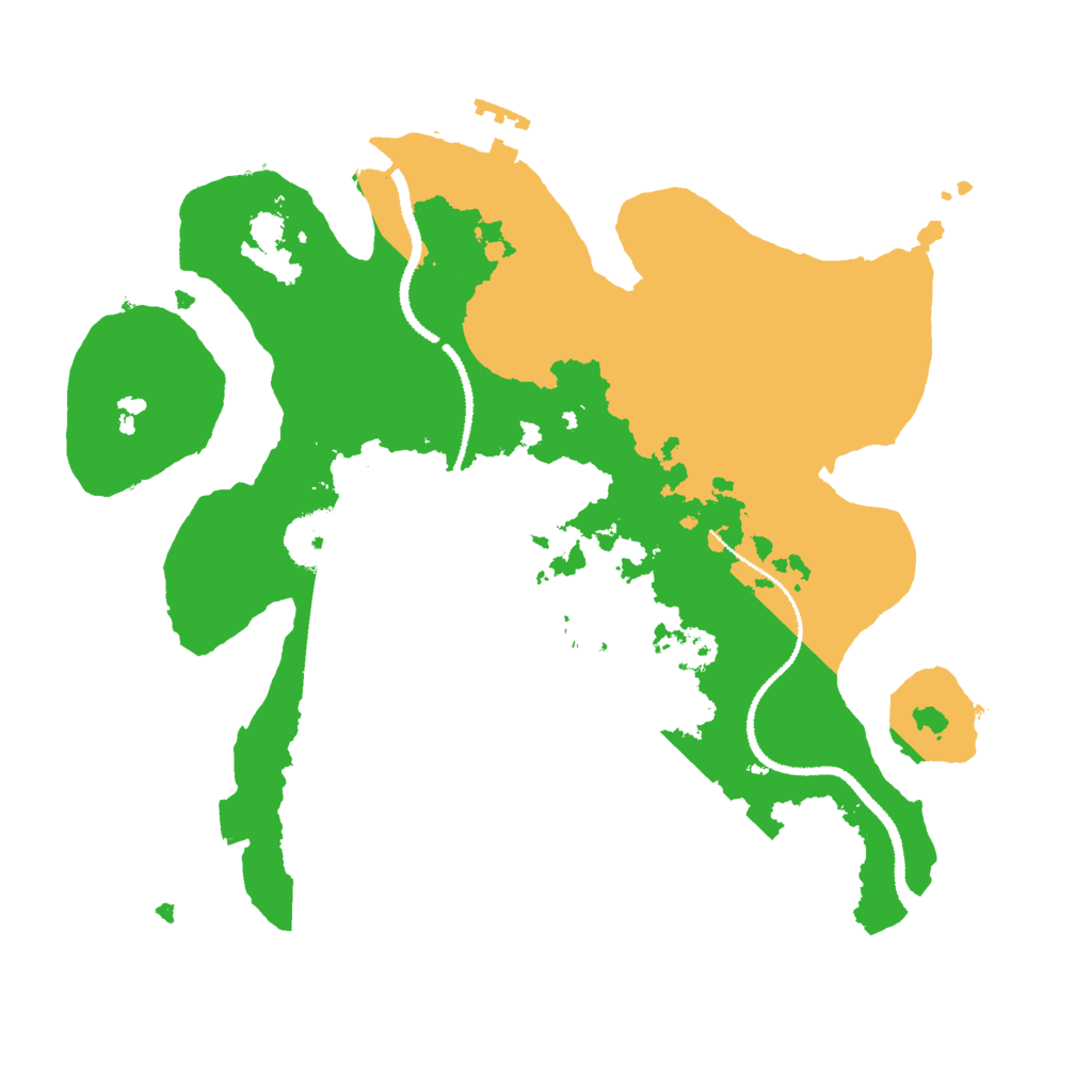 Biome Rust Map: Procedural Map, Size: 2800, Seed: 1181397819