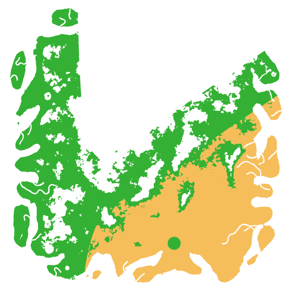 Biome Rust Map: Procedural Map, Size: 6000, Seed: 509770111