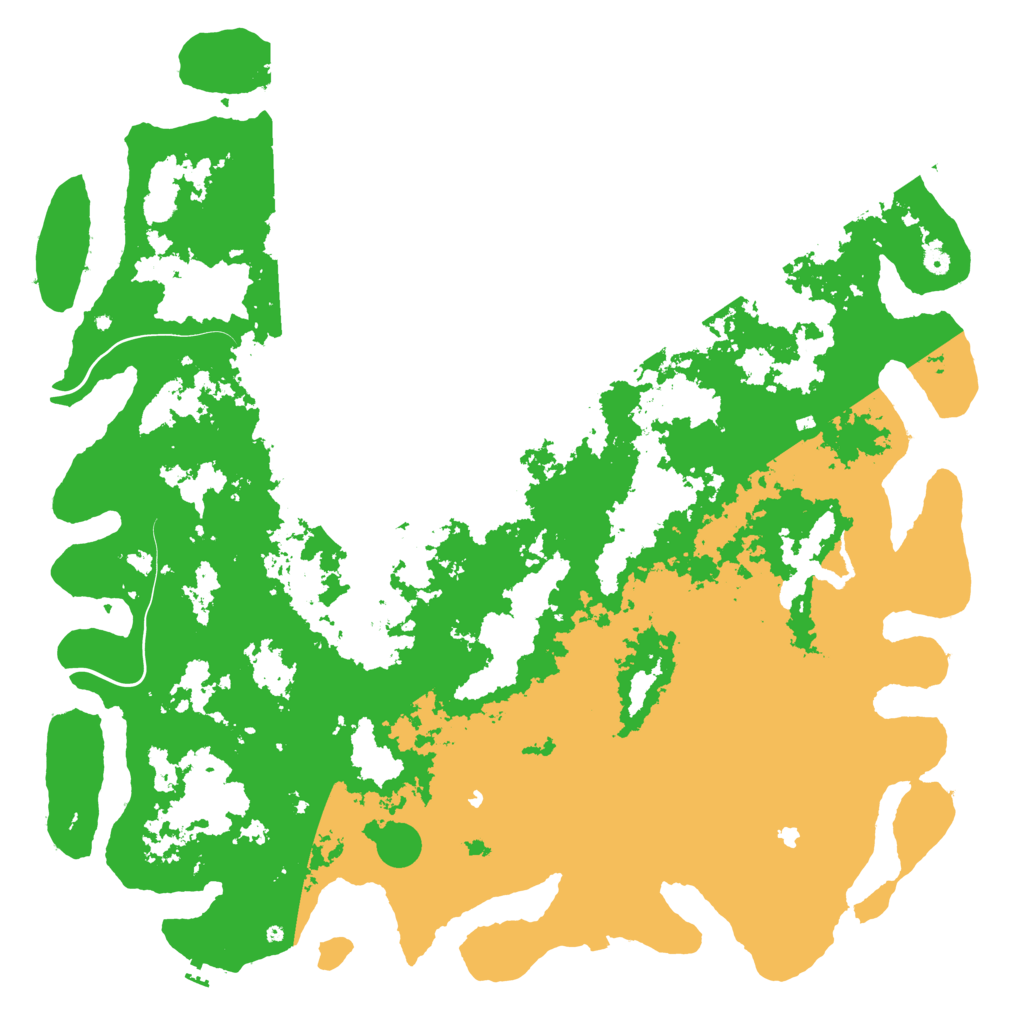 Biome Rust Map: Procedural Map, Size: 6000, Seed: 509770111