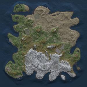 Thumbnail Rust Map: Procedural Map, Size: 4000, Seed: 1950929078, 18 Monuments