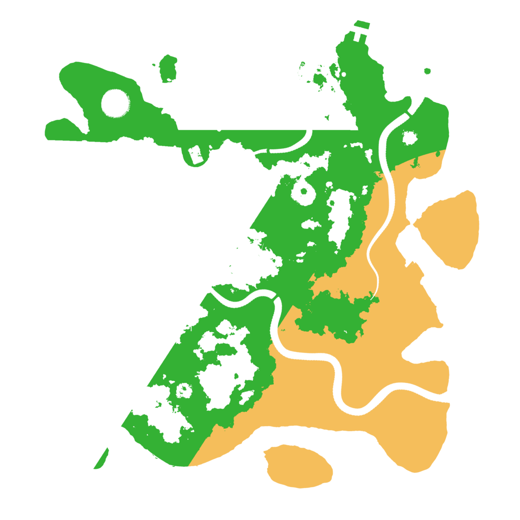 Biome Rust Map: Procedural Map, Size: 3250, Seed: 100816564