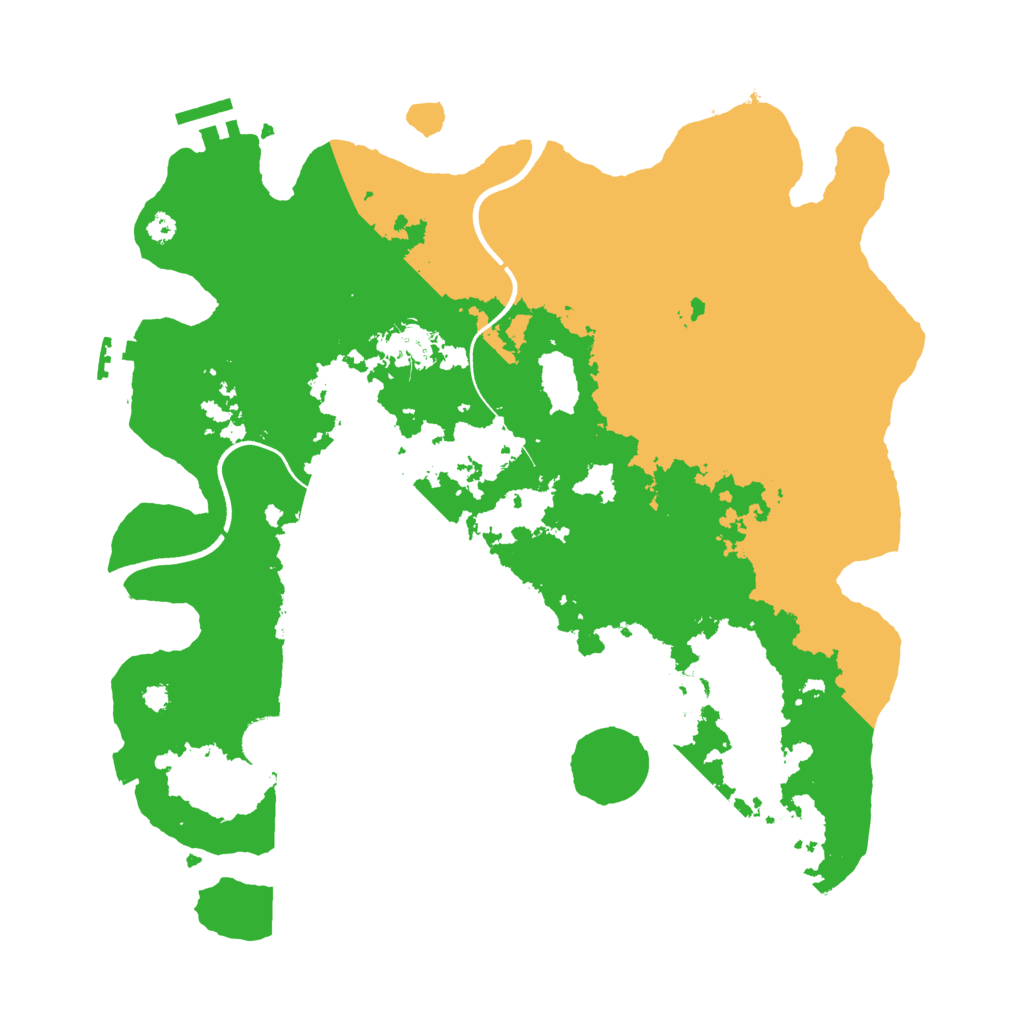 Biome Rust Map: Procedural Map, Size: 3600, Seed: 522024