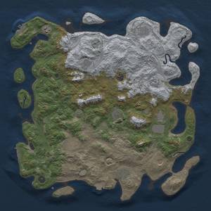 Thumbnail Rust Map: Procedural Map, Size: 4500, Seed: 1505466393, 19 Monuments