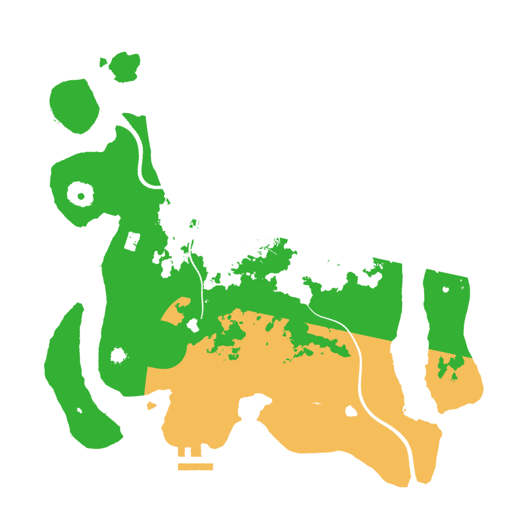 Biome Rust Map: Procedural Map, Size: 3000, Seed: 64852