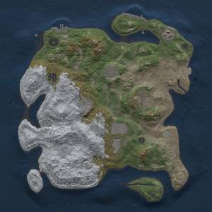 Thumbnail Rust Map: Procedural Map, Size: 3500, Seed: 456346544, 15 Monuments