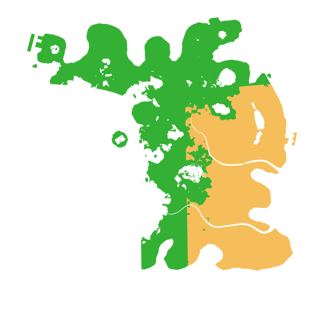 Biome Rust Map: Procedural Map, Size: 3500, Seed: 85134