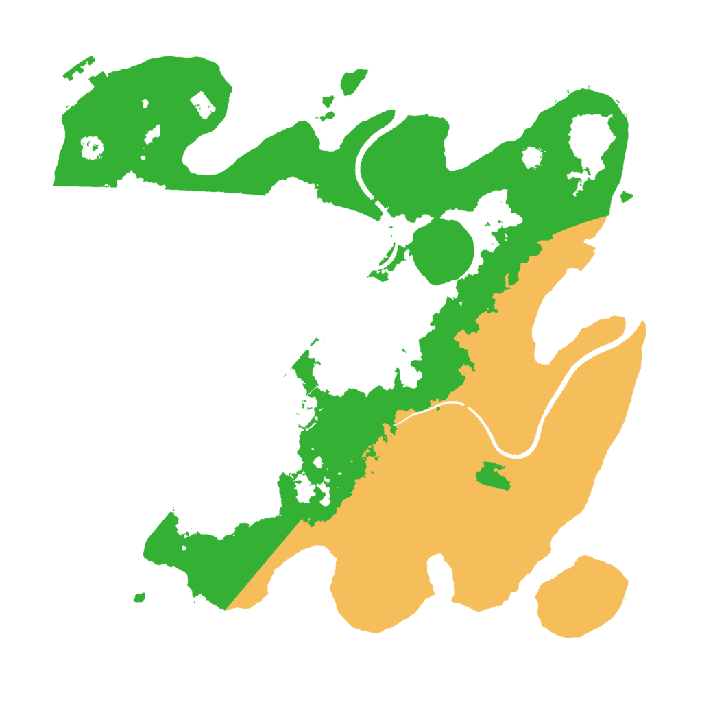 Biome Rust Map: Procedural Map, Size: 3000, Seed: 10186