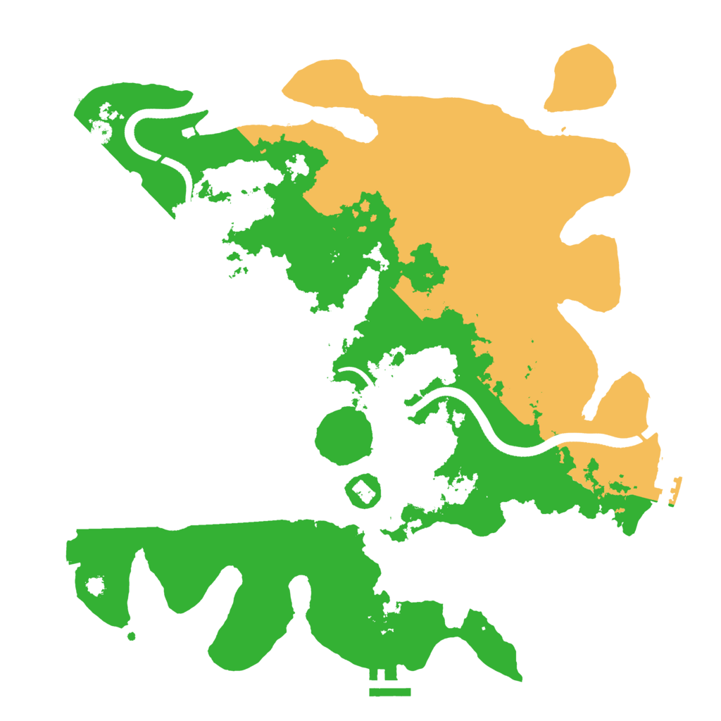 Biome Rust Map: Procedural Map, Size: 3500, Seed: 612637169
