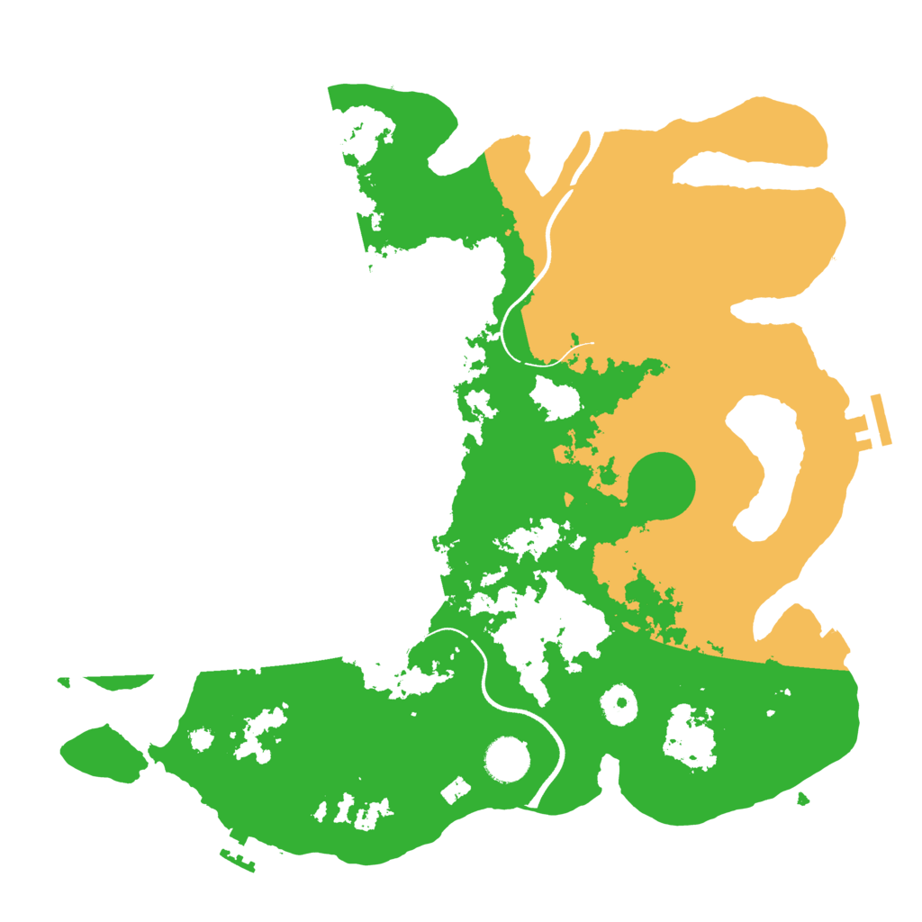 Biome Rust Map: Procedural Map, Size: 3600, Seed: 81116230
