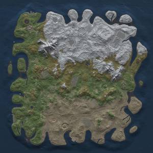 Thumbnail Rust Map: Procedural Map, Size: 5000, Seed: 428012812, 19 Monuments