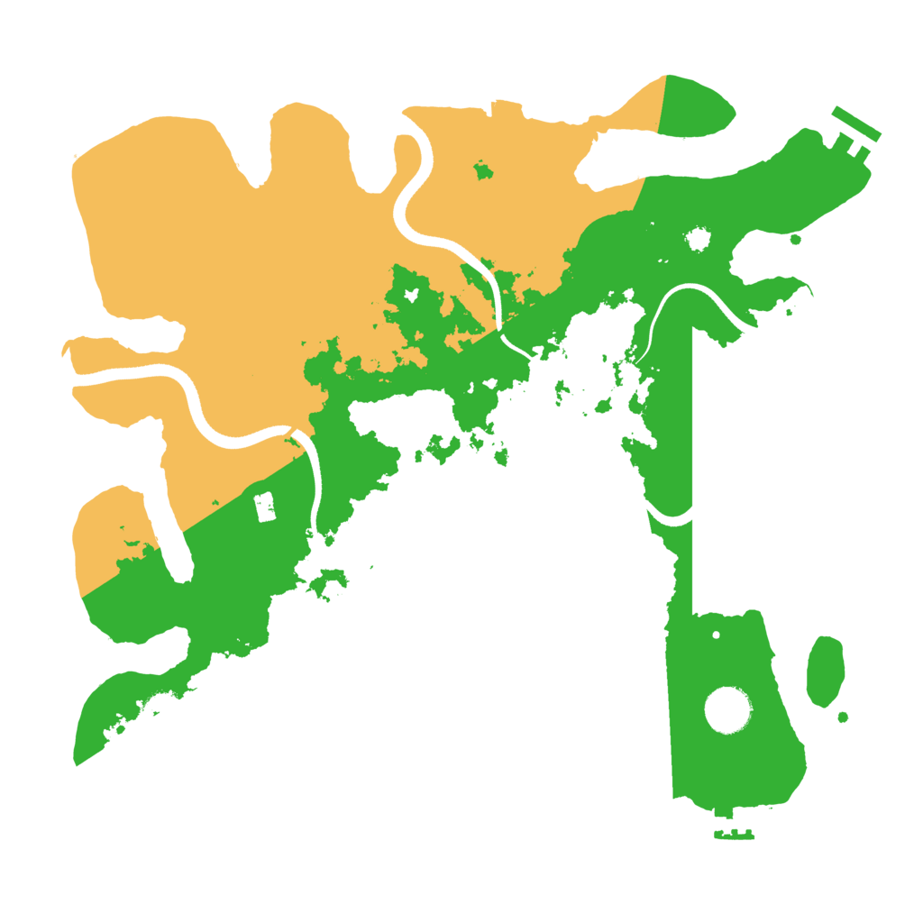 Biome Rust Map: Procedural Map, Size: 3500, Seed: 1645358875