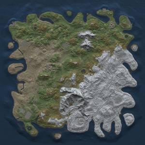 Thumbnail Rust Map: Procedural Map, Size: 5000, Seed: 236201, 19 Monuments