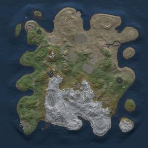 Thumbnail Rust Map: Procedural Map, Size: 3500, Seed: 237209369, 15 Monuments