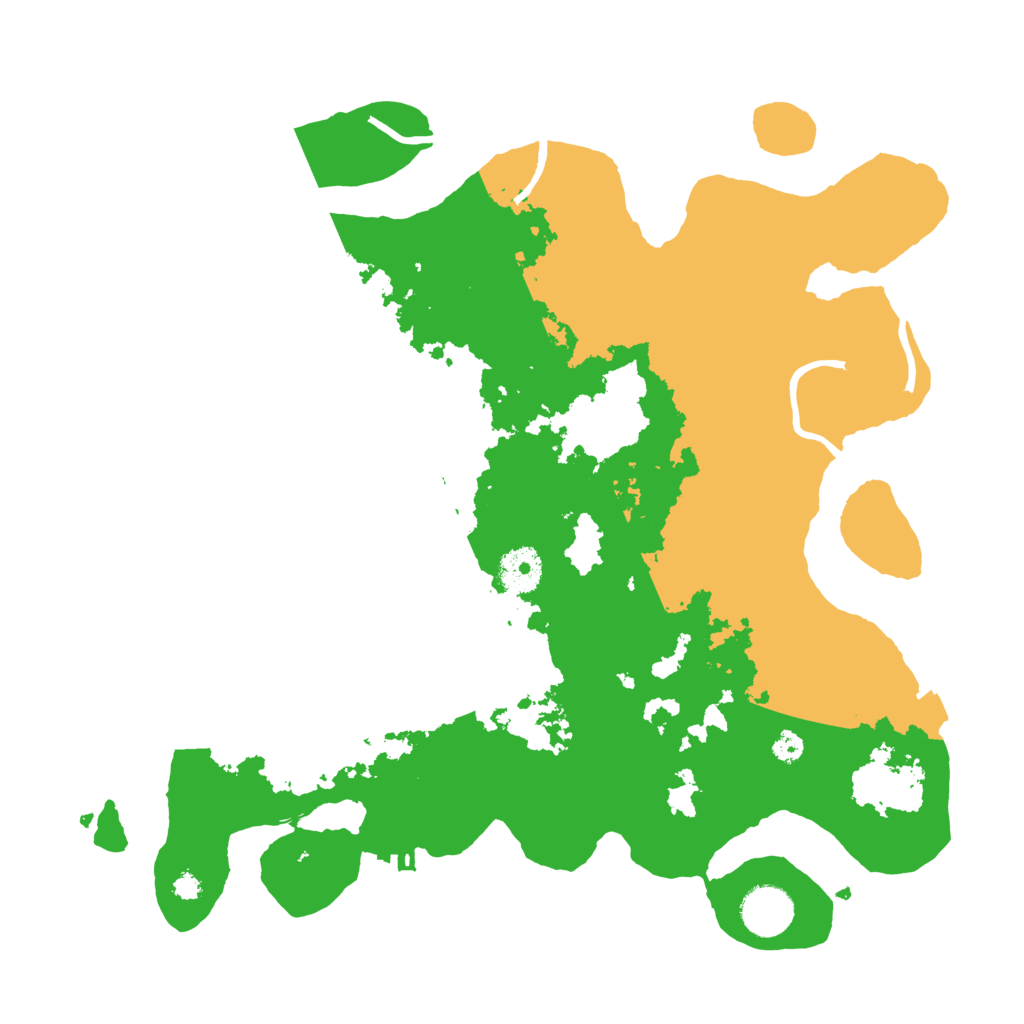 Biome Rust Map: Procedural Map, Size: 3500, Seed: 243402991