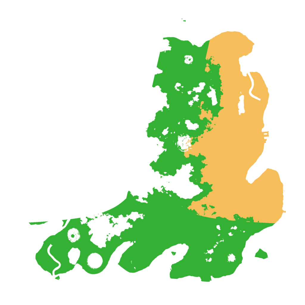 Biome Rust Map: Procedural Map, Size: 3500, Seed: 2027269783