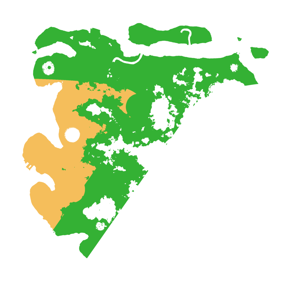 Biome Rust Map: Procedural Map, Size: 3500, Seed: 19391945