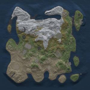 Thumbnail Rust Map: Procedural Map, Size: 3500, Seed: 462565497, 16 Monuments