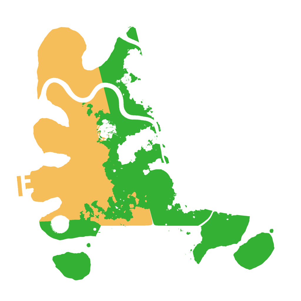 Biome Rust Map: Procedural Map, Size: 3000, Seed: 611332