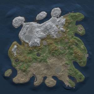 Thumbnail Rust Map: Procedural Map, Size: 3500, Seed: 807057589, 16 Monuments