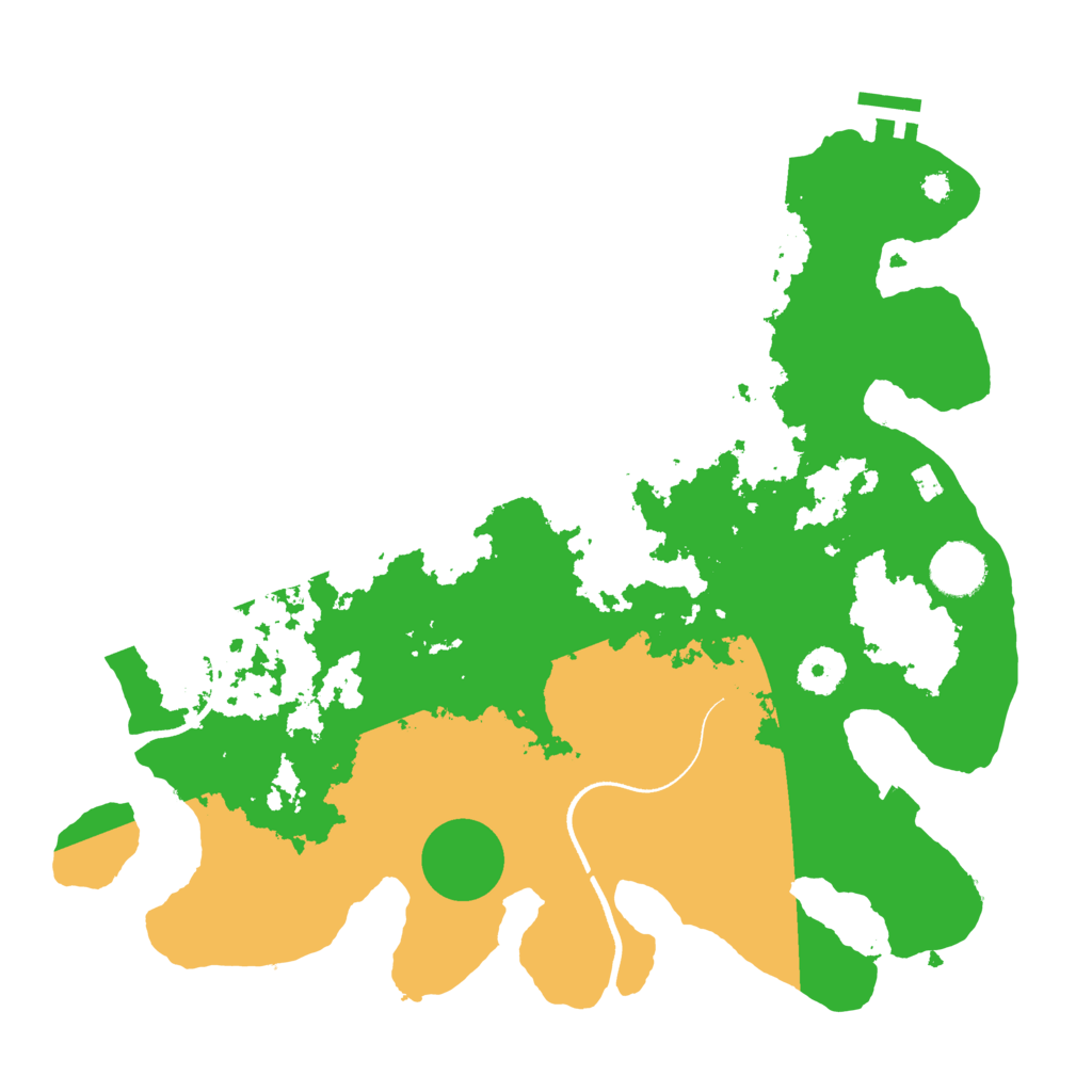 Biome Rust Map: Procedural Map, Size: 3500, Seed: 807057589
