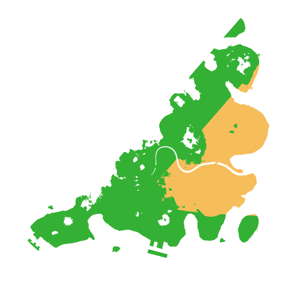 Biome Rust Map: Procedural Map, Size: 3000, Seed: 60710196