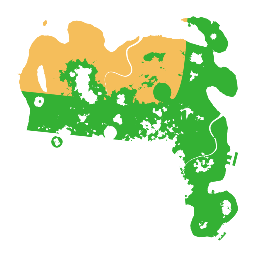 Biome Rust Map: Procedural Map, Size: 3800, Seed: 88839895