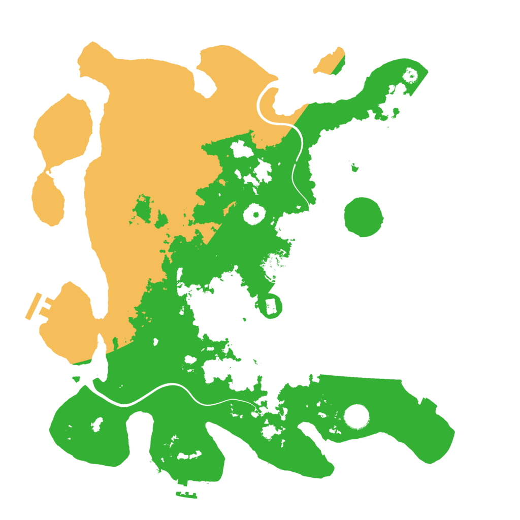 Biome Rust Map: Procedural Map, Size: 3700, Seed: 2000635715