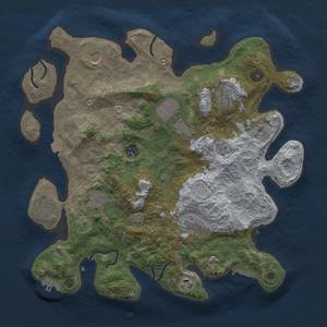 Thumbnail Rust Map: Procedural Map, Size: 3700, Seed: 2000635715, 17 Monuments