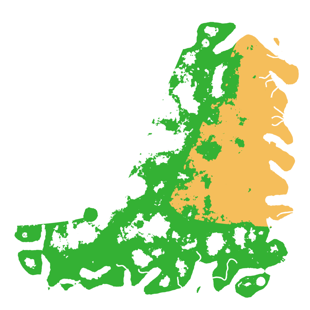 Biome Rust Map: Procedural Map, Size: 6000, Seed: 1676