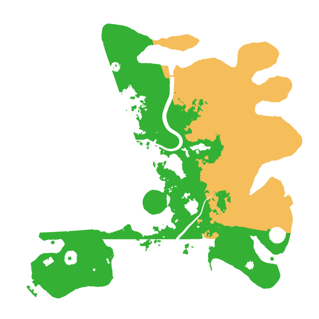 Biome Rust Map: Procedural Map, Size: 3500, Seed: 977195870