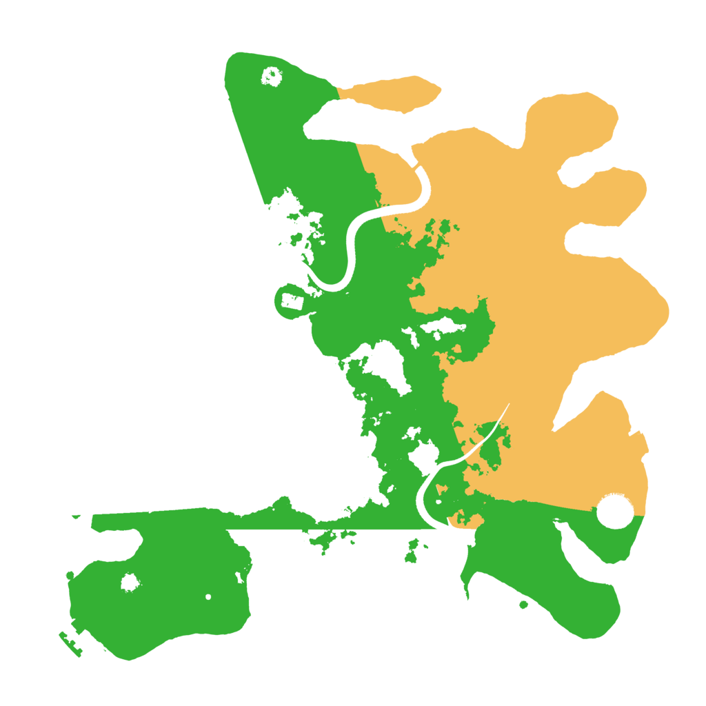 Biome Rust Map: Procedural Map, Size: 3500, Seed: 977195870