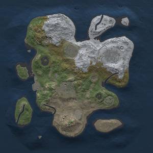 Thumbnail Rust Map: Procedural Map, Size: 2500, Seed: 993105658, 8 Monuments