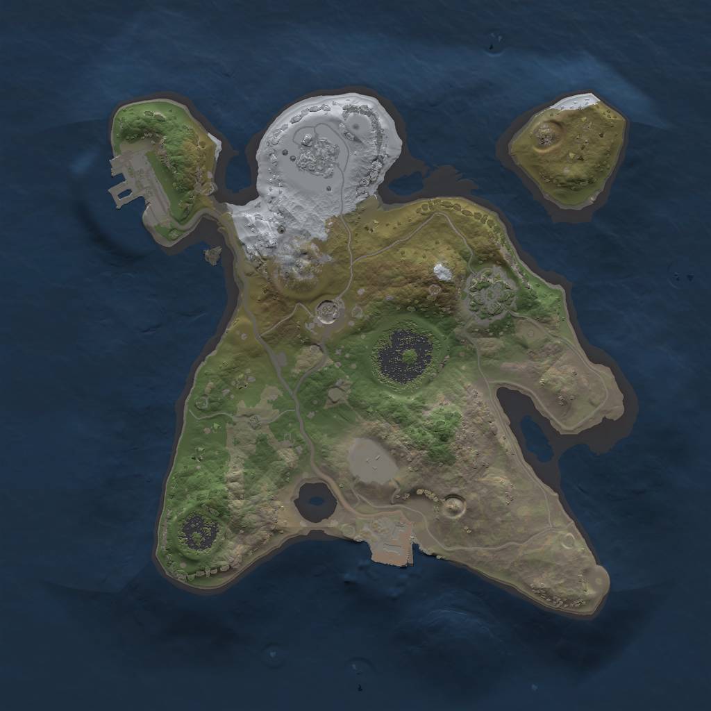 Rust Map: Procedural Map, Size: 2000, Seed: 636280651, 7 Monuments