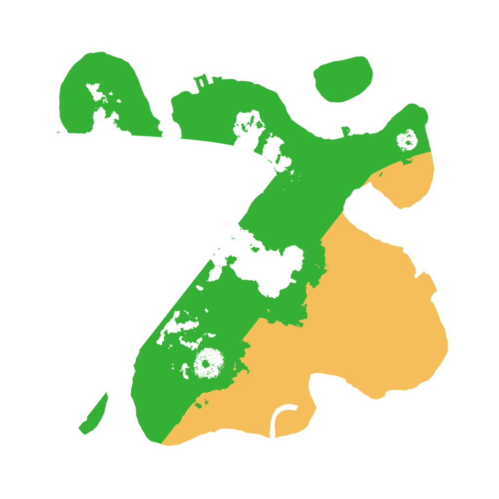 Biome Rust Map: Procedural Map, Size: 2500, Seed: 1851536541