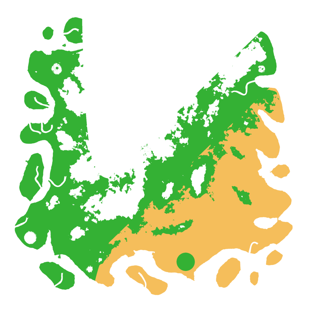 Biome Rust Map: Procedural Map, Size: 4500, Seed: 123456678