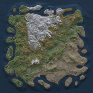 Thumbnail Rust Map: Procedural Map, Size: 4500, Seed: 123456678, 19 Monuments