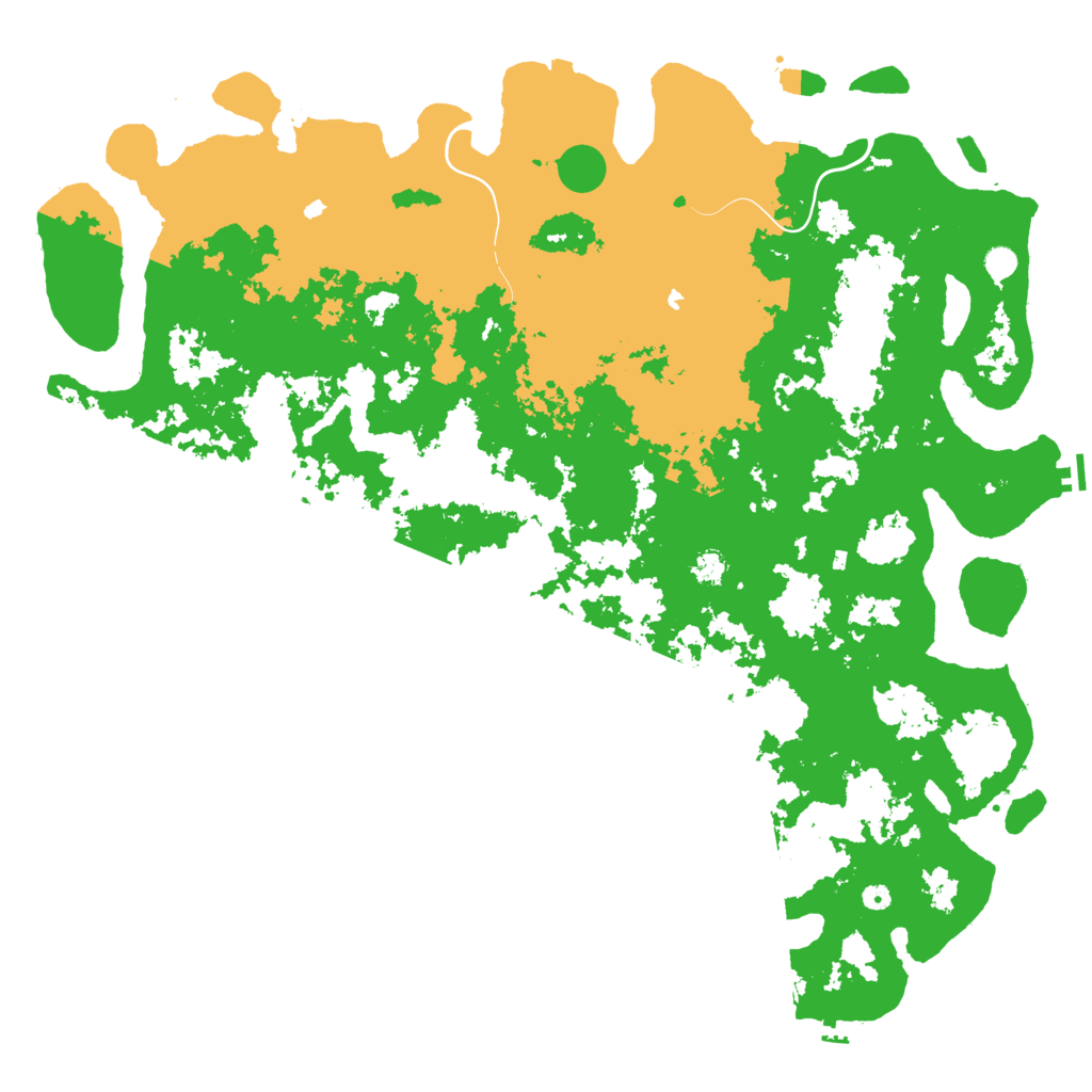 Biome Rust Map: Procedural Map, Size: 6000, Seed: 19780410