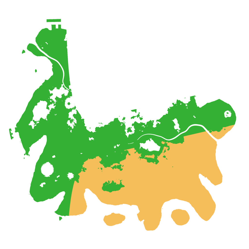 Biome Rust Map: Procedural Map, Size: 3500, Seed: 644889616