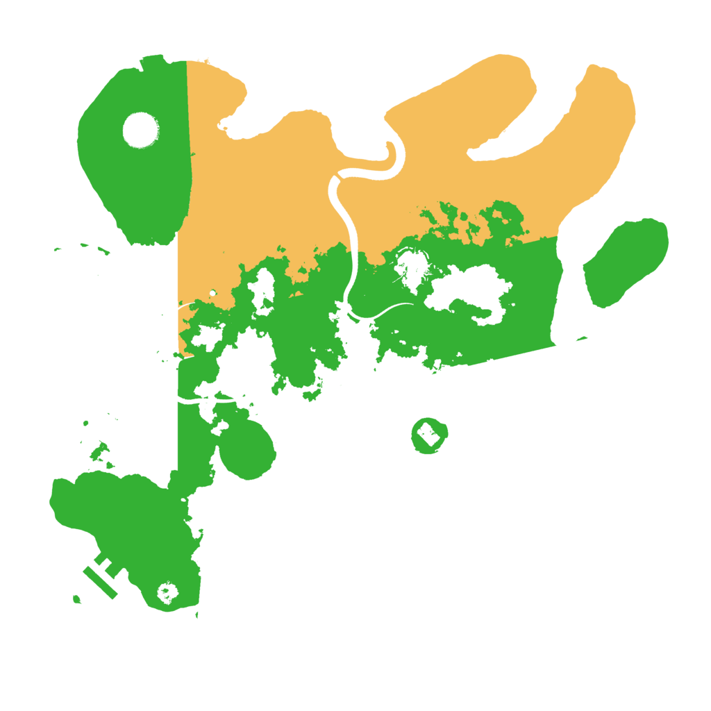 Biome Rust Map: Procedural Map, Size: 3500, Seed: 1563309011