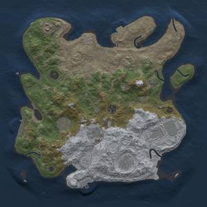 Thumbnail Rust Map: Procedural Map, Size: 3500, Seed: 1563309011, 16 Monuments