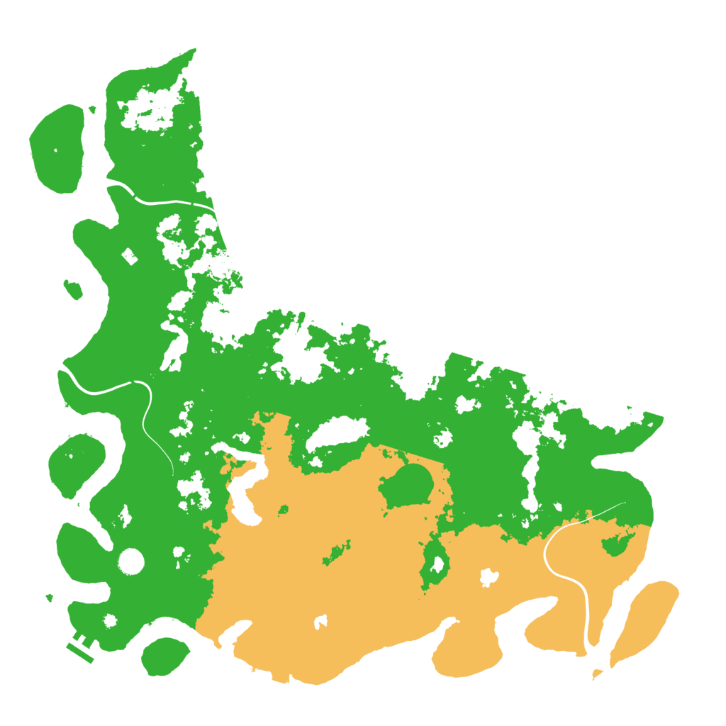 Biome Rust Map: Procedural Map, Size: 4874, Seed: 13825