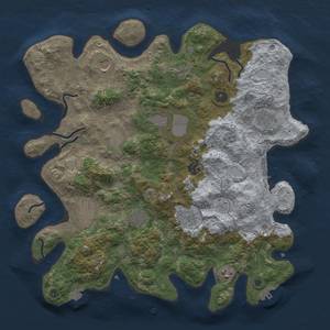 Thumbnail Rust Map: Procedural Map, Size: 4000, Seed: 2137645742, 19 Monuments